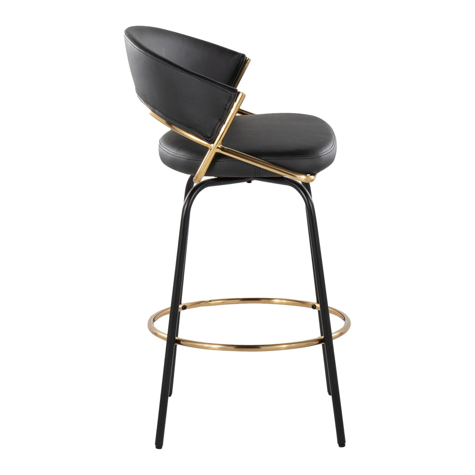 Jie 26" Fixed-Height Counter Stool - Set of 2