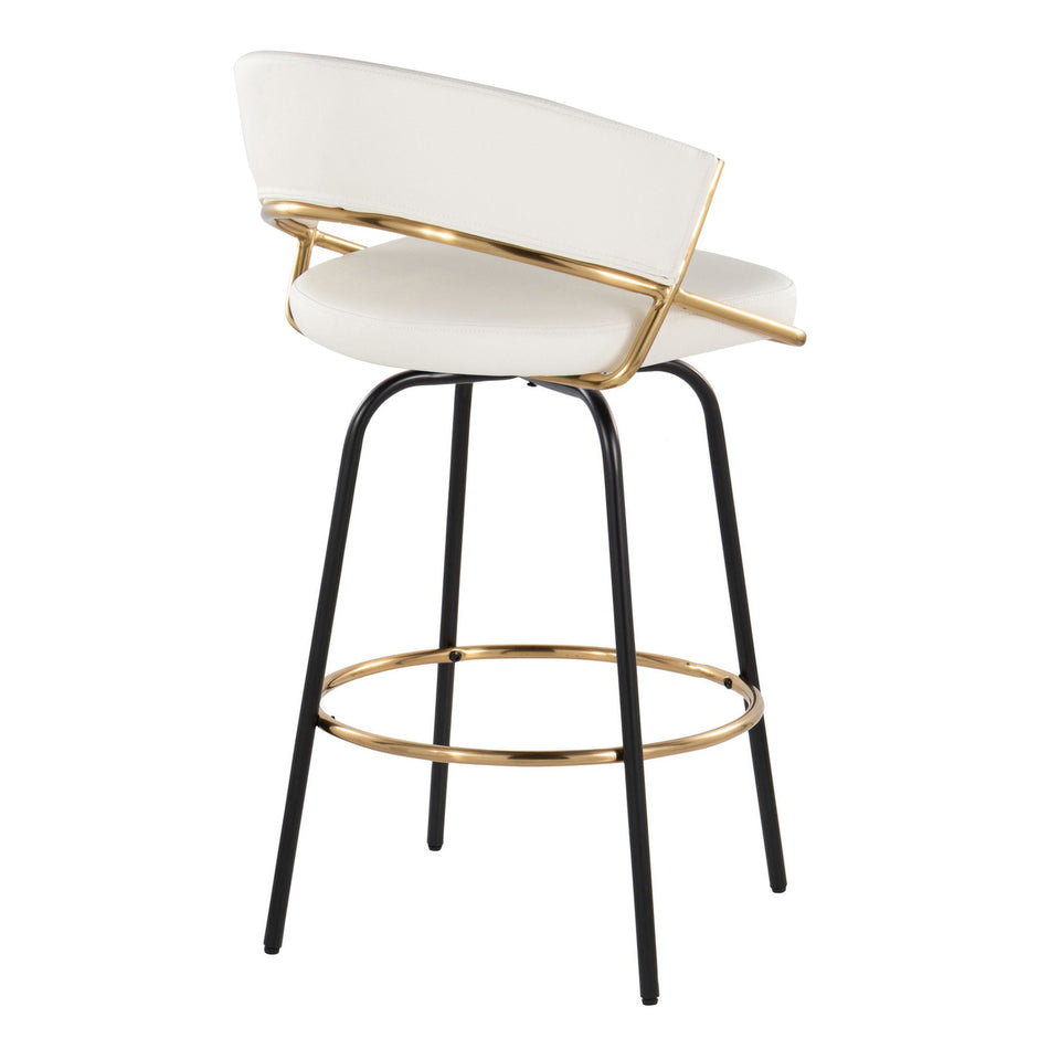 Jie 26" Fixed-Height Counter Stool - Set of 2