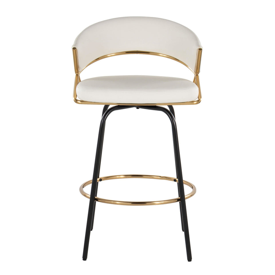 Jie 26" Fixed-Height Counter Stool - Set of 2