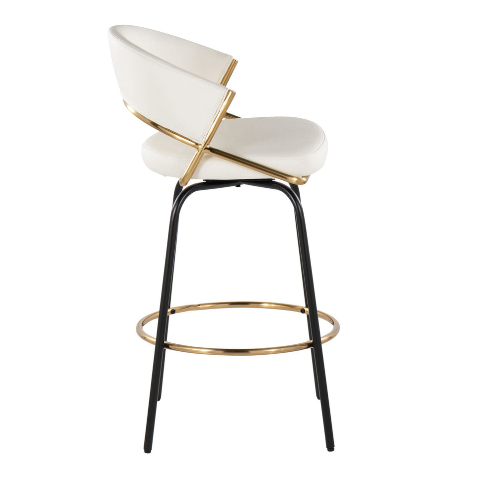 Jie 26" Fixed-Height Counter Stool - Set of 2