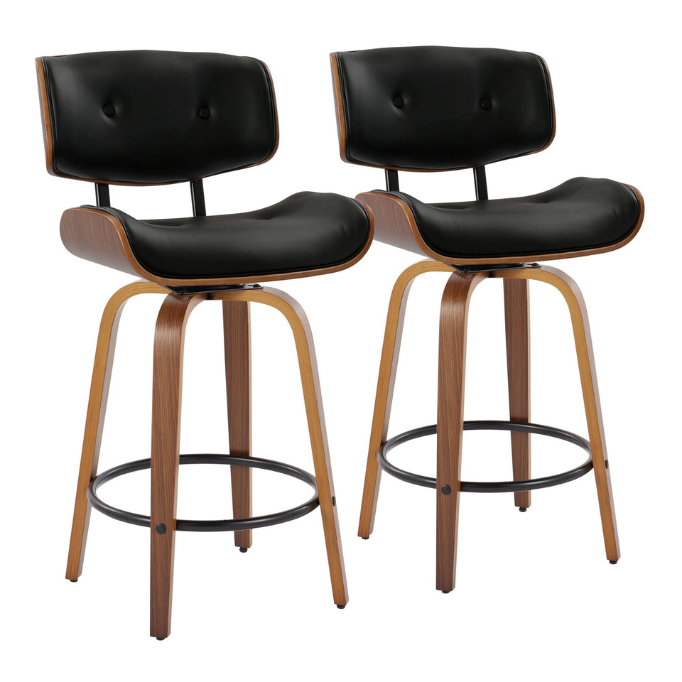 Lombardi 26" Fixed-Height Counter Stool - Set of 2
