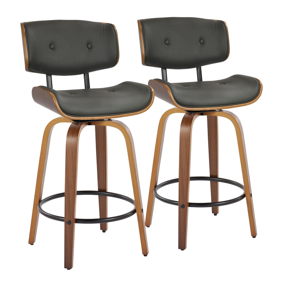Lombardi 26" Fixed-Height Counter Stool - Set of 2
