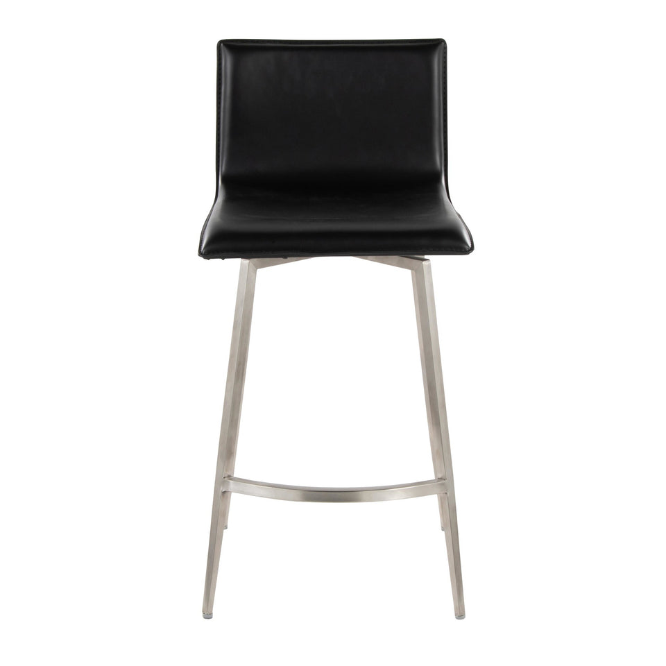 Mara Upholstered 26" Fixed-Height Counter Stool - Set of 2
