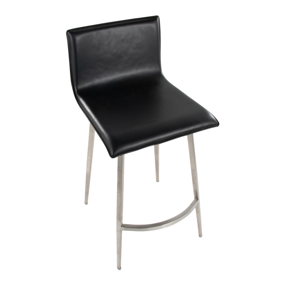 Mara Upholstered 26" Fixed-Height Counter Stool - Set of 2