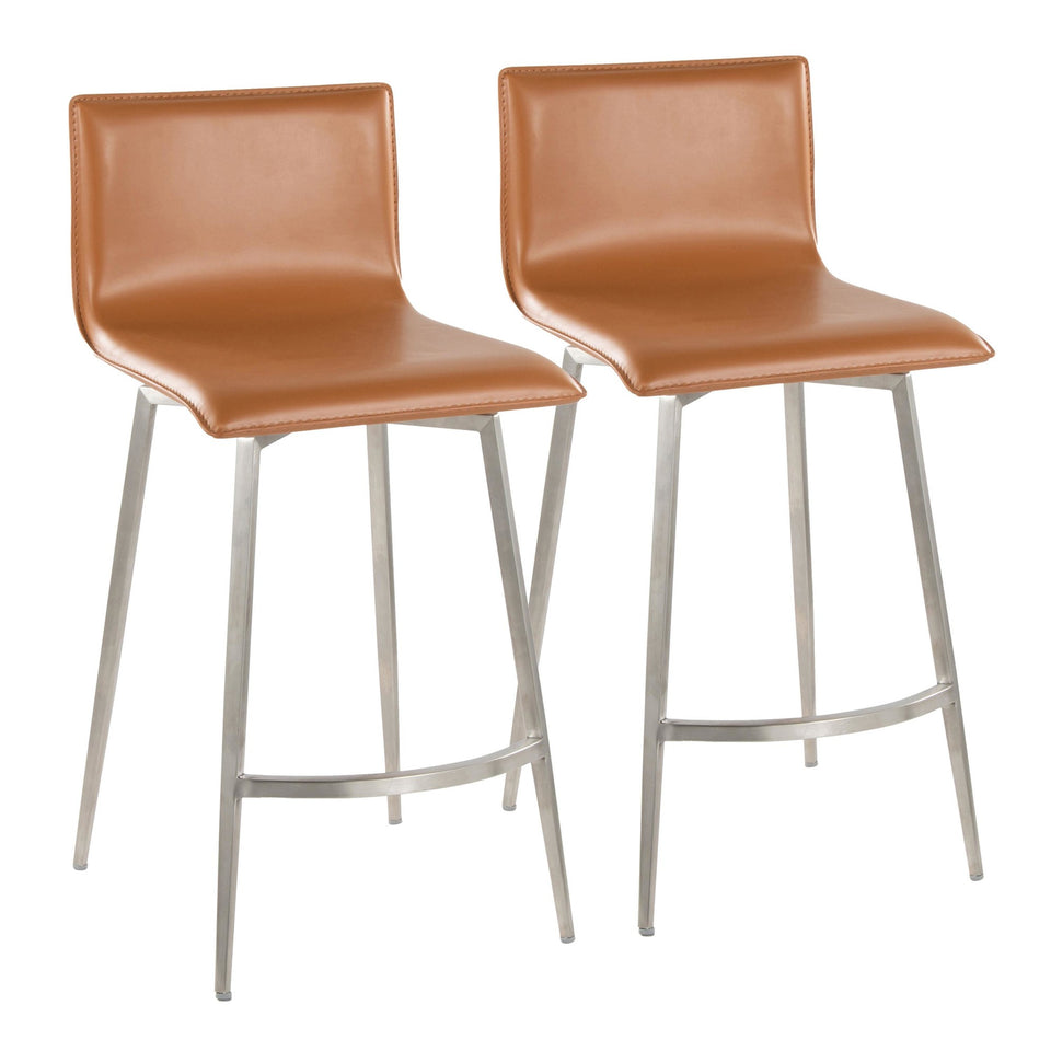 Mara Upholstered 26" Fixed-Height Counter Stool - Set of 2