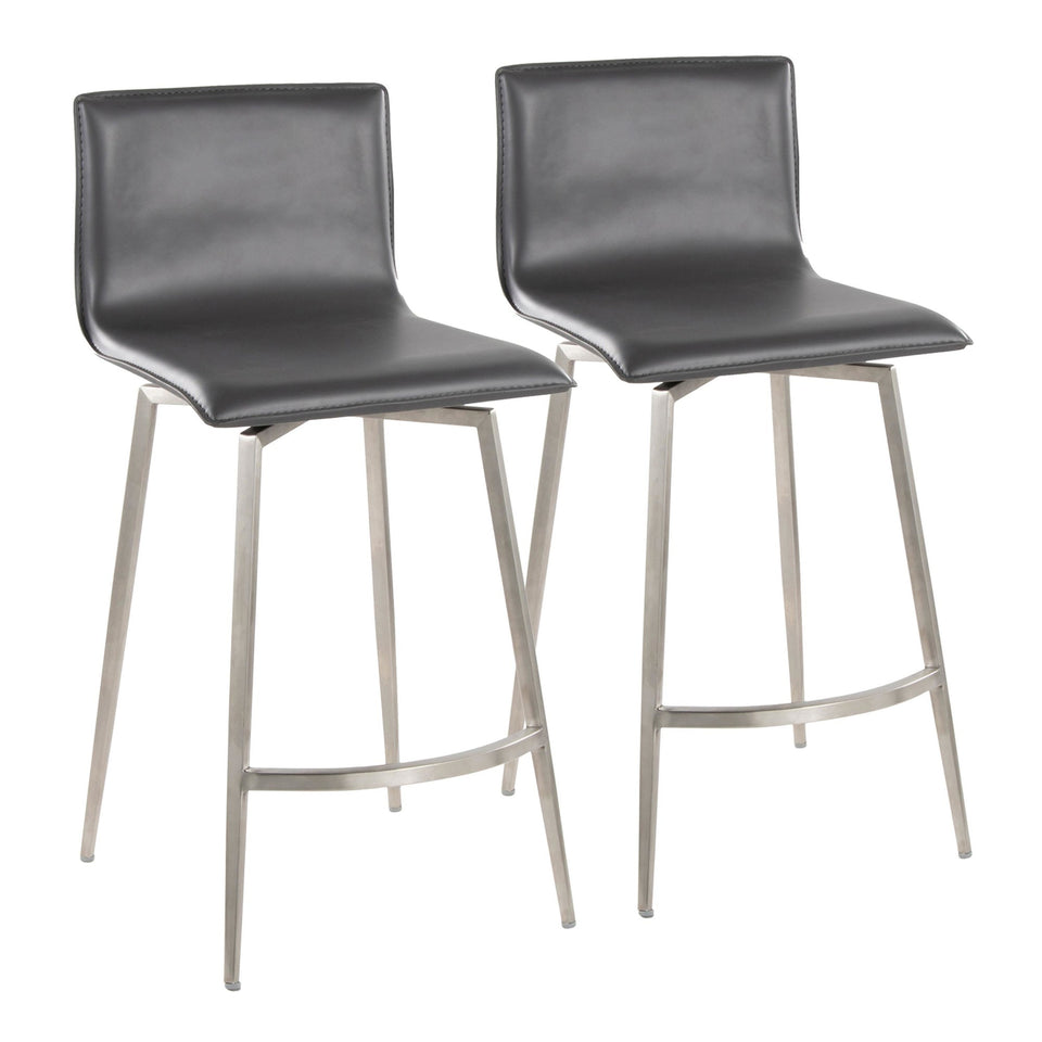 Mara Upholstered 26" Fixed-Height Counter Stool - Set of 2