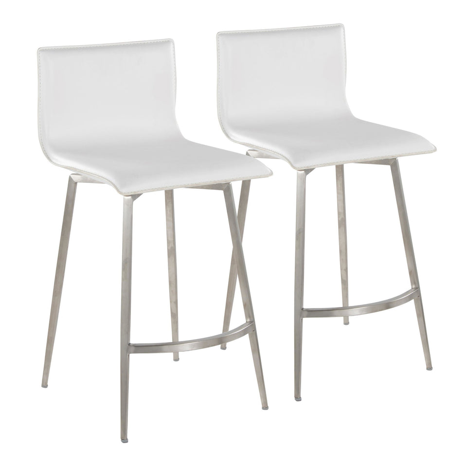 Mara Upholstered 26" Fixed-Height Counter Stool - Set of 2