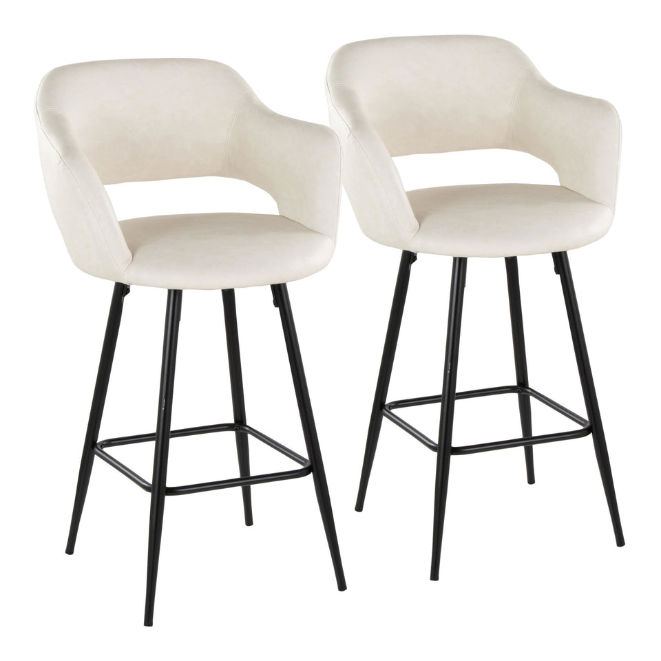 Margarite 25" Fixed-Height Counter Stool - Set of 2