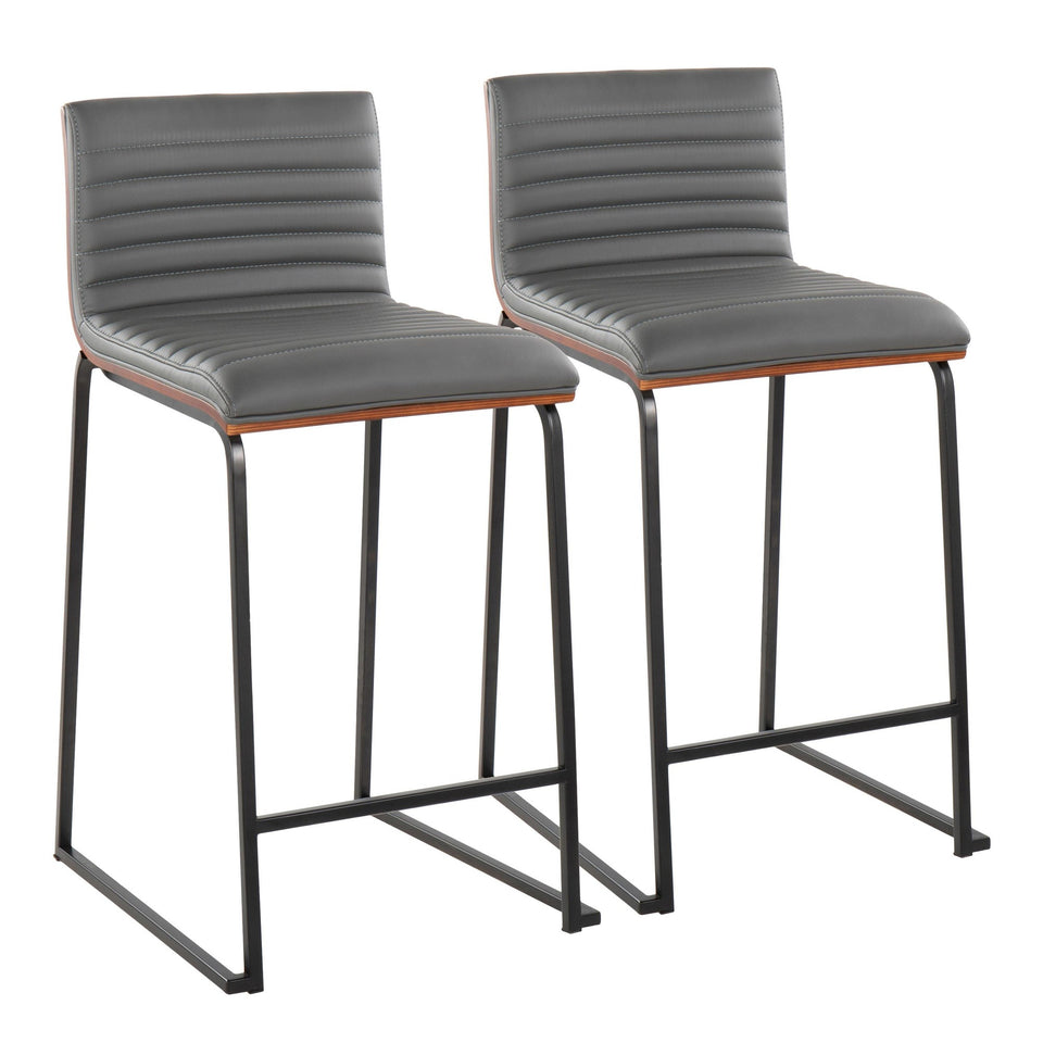 Mason Mara 26" Fixed-Height Counter Stool - Set of 2