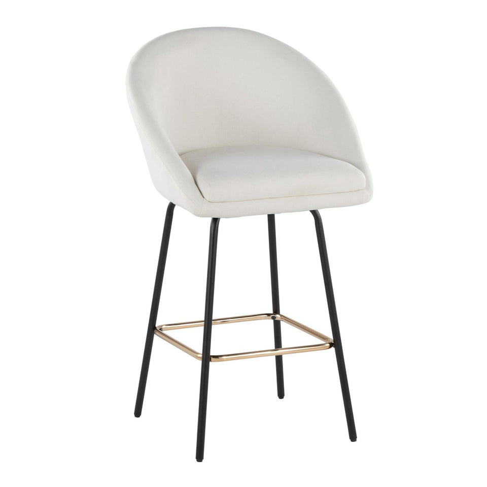 Matisse High Back 26" Fixed-Height Counter Stool - Set of 2