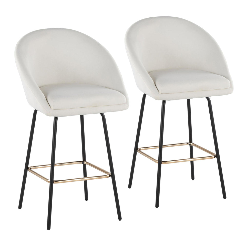 Matisse High Back 26" Fixed-Height Counter Stool - Set of 2