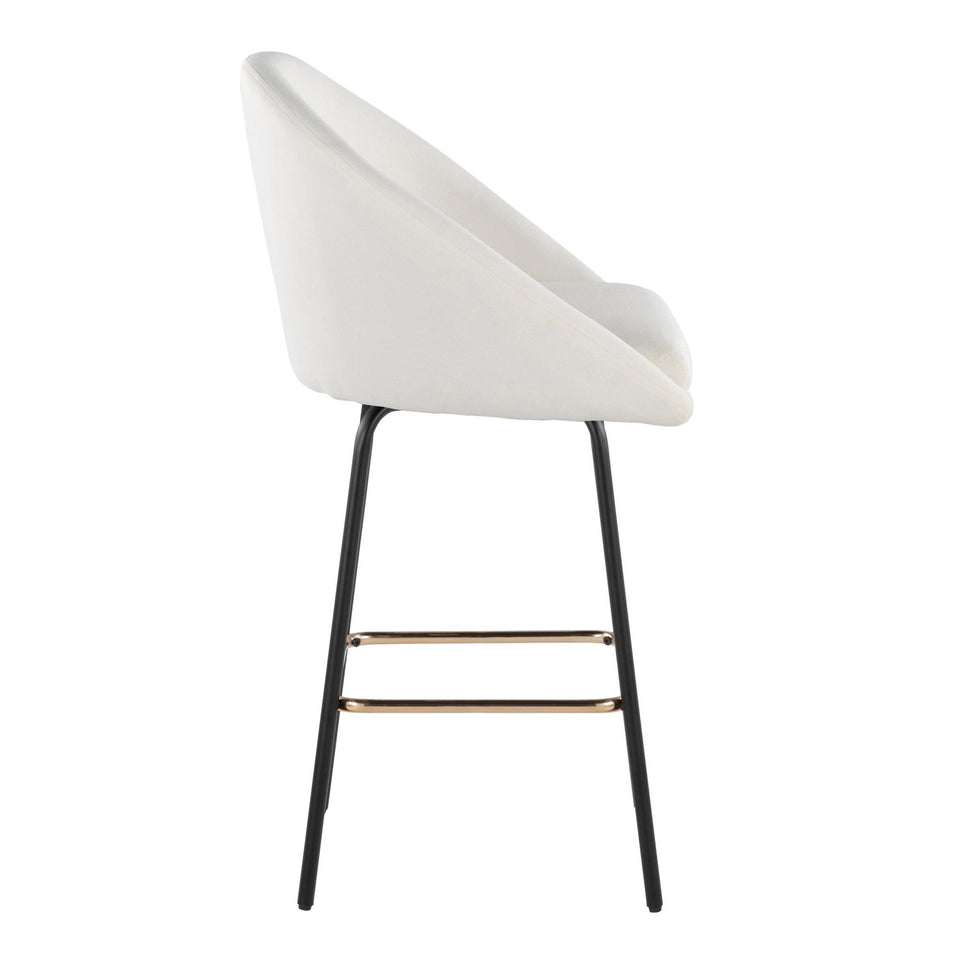 Matisse High Back 26" Fixed-Height Counter Stool - Set of 2