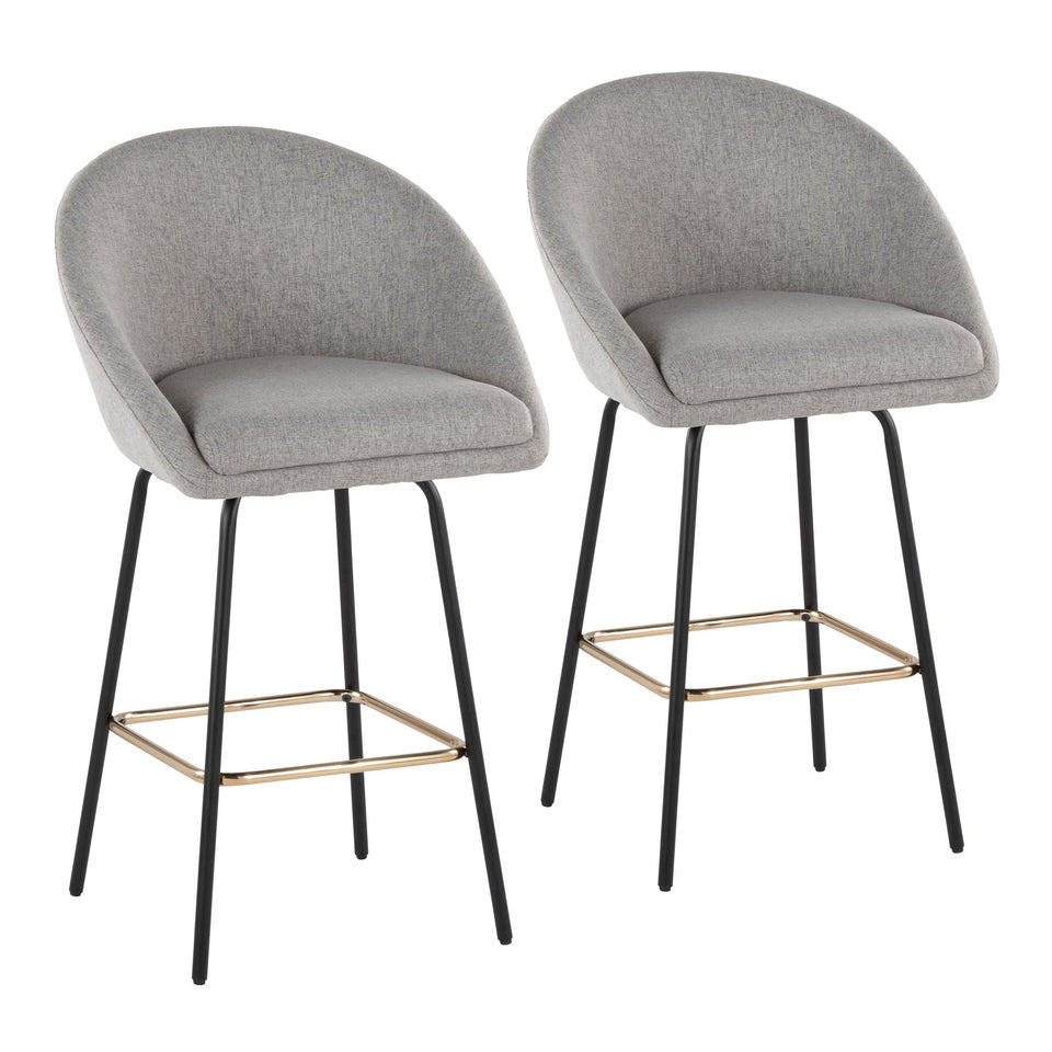 Matisse High Back 26" Fixed-Height Counter Stool - Set of 2