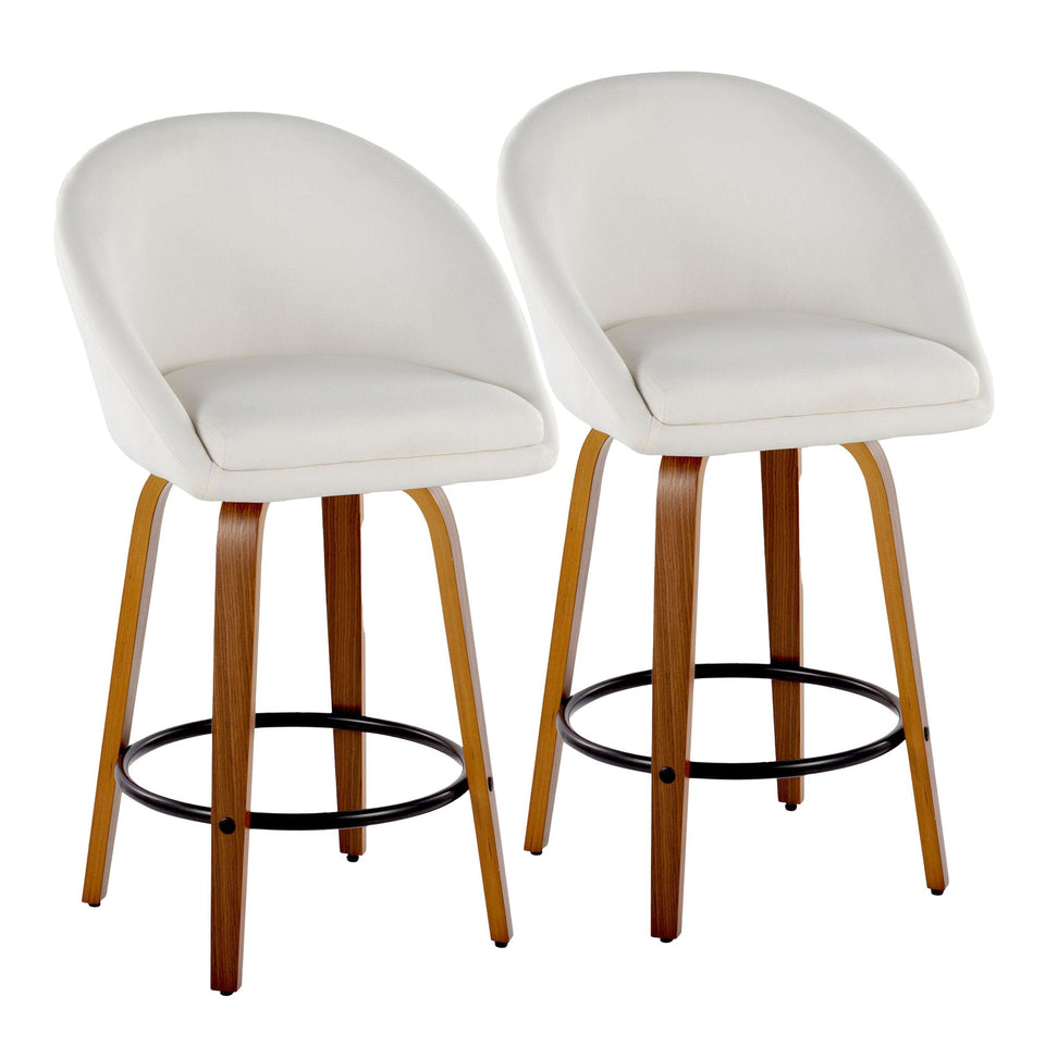 Matisse High Back 26" Fixed-Height Counter Stool - Set of 2