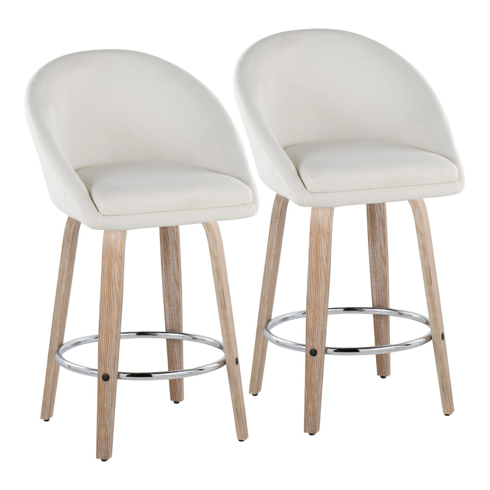 Matisse High Back 26" Fixed-Height Counter Stool - Set of 2