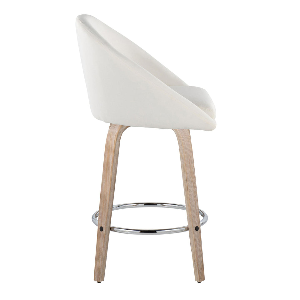 Matisse High Back 26" Fixed-Height Counter Stool - Set of 2