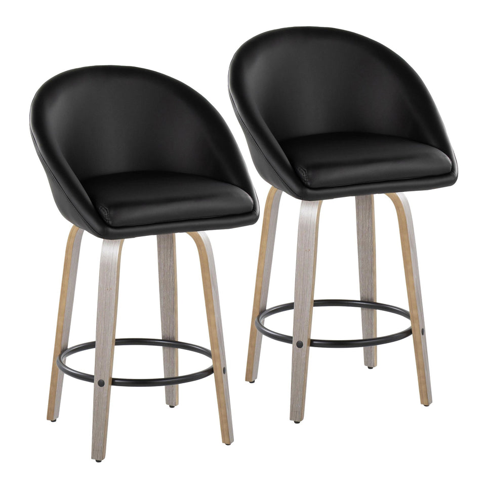 Matisse High Back 26" Fixed-Height Counter Stool - Set of 2