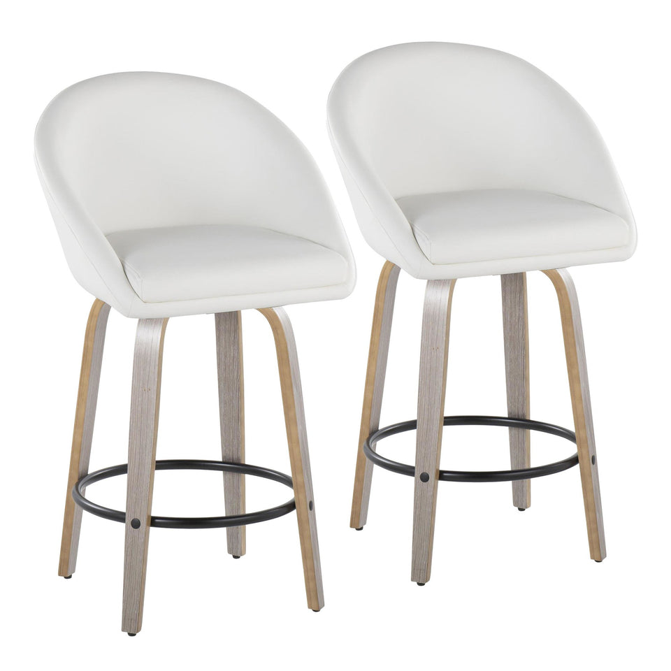 Matisse High Back 26" Fixed-Height Counter Stool - Set of 2