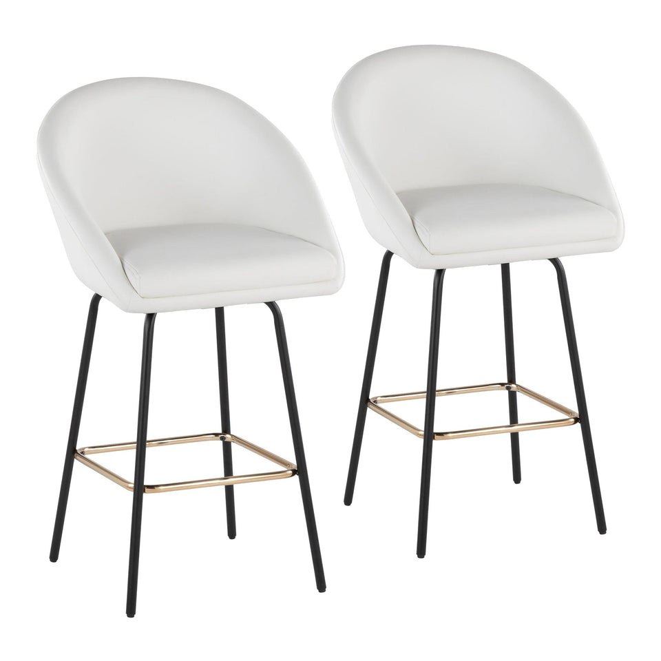 Matisse High Back 26" Fixed-Height Counter Stool - Set of 2