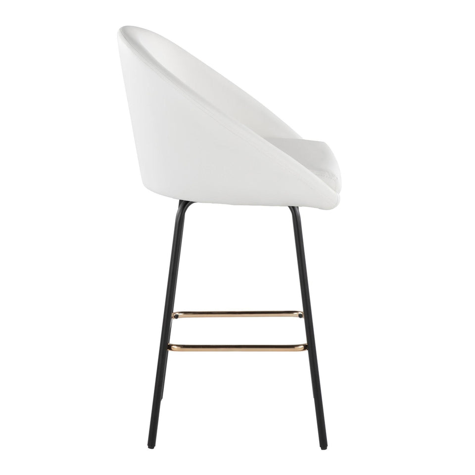 Matisse High Back 26" Fixed-Height Counter Stool - Set of 2