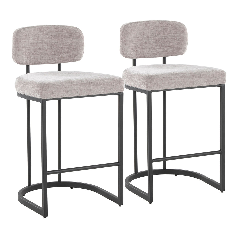 Mid-back Demi 26" Fixed-Height Counter Stool - Set of 2