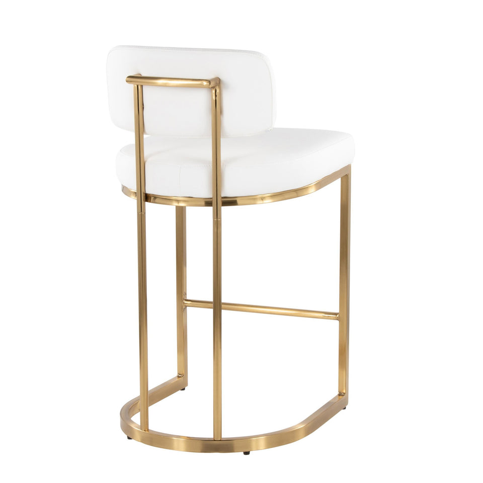 Mid-back Demi 26" Fixed-Height Counter Stool - Set of 2