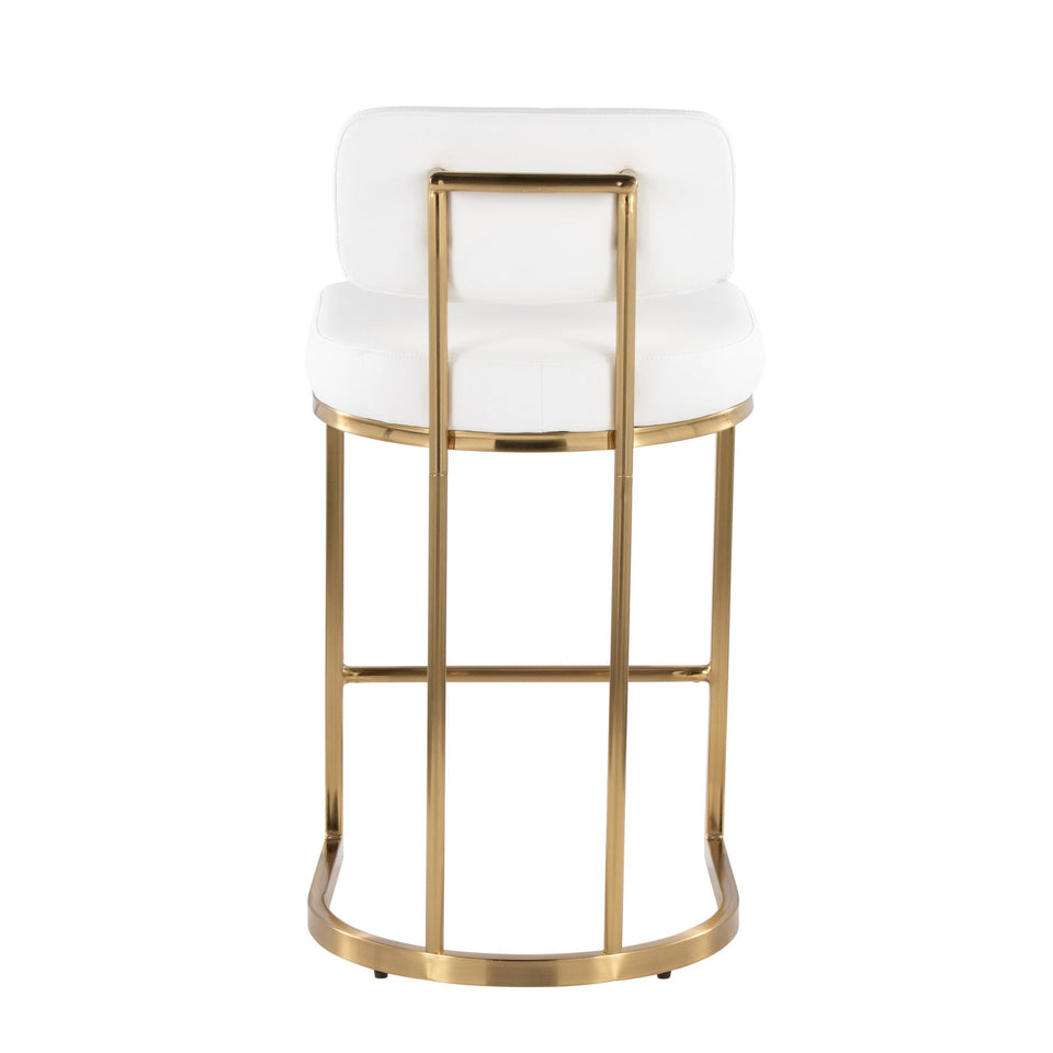 Mid-back Demi 26" Fixed-Height Counter Stool - Set of 2