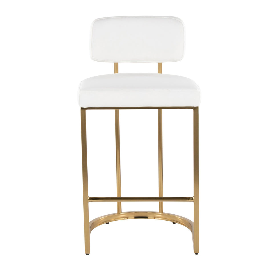Mid-back Demi 26" Fixed-Height Counter Stool - Set of 2