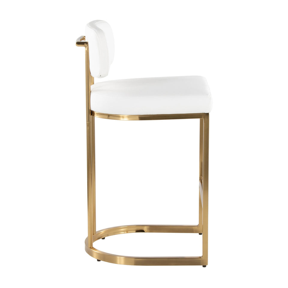 Mid-back Demi 26" Fixed-Height Counter Stool - Set of 2