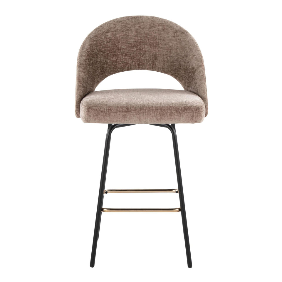 Renee Upholstered 26" Fixed-Height Counter Stool - Set of 2