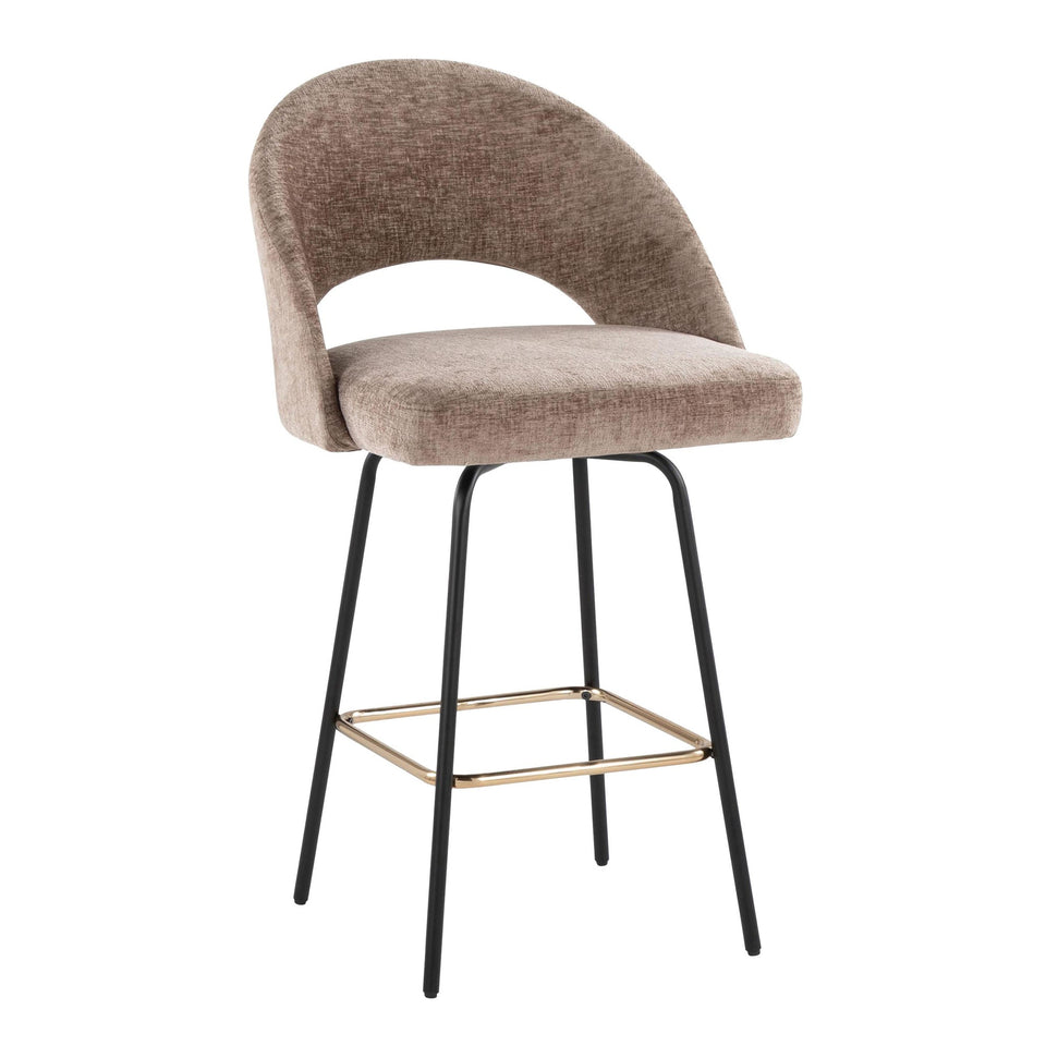 Renee Upholstered 26" Fixed-Height Counter Stool - Set of 2