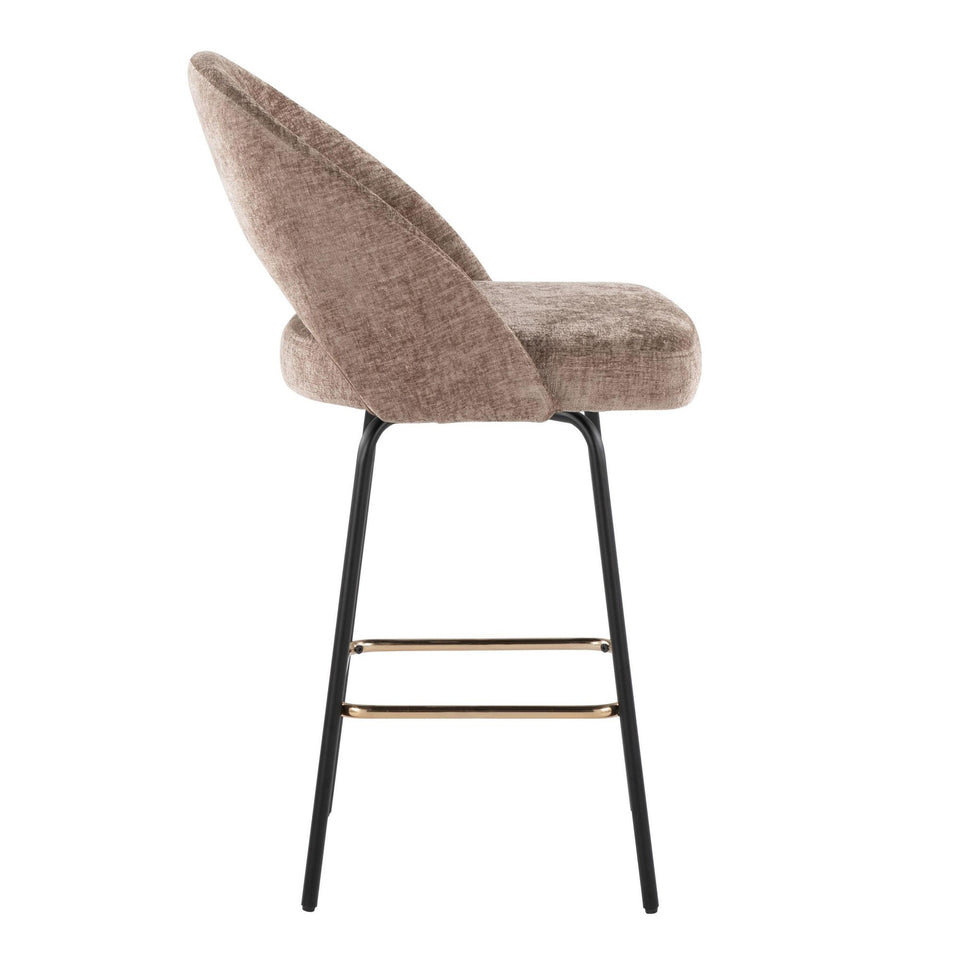 Renee Upholstered 26" Fixed-Height Counter Stool - Set of 2