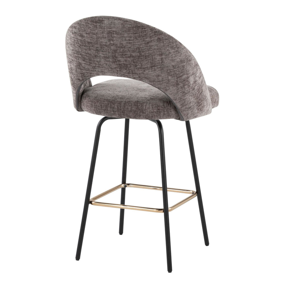 Renee Upholstered 26" Fixed-Height Counter Stool - Set of 2