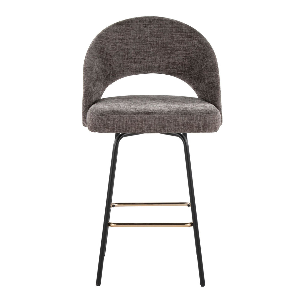 Renee Upholstered 26" Fixed-Height Counter Stool - Set of 2