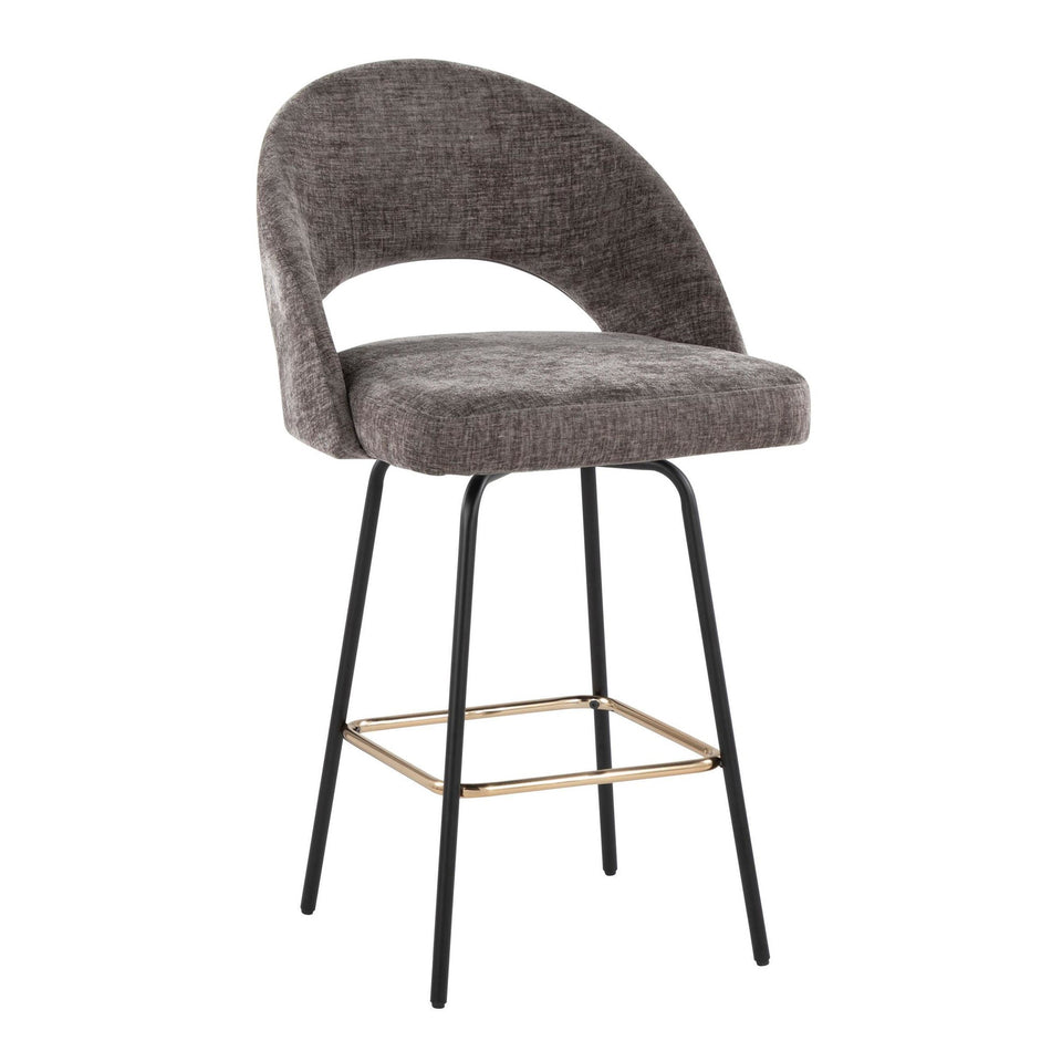 Renee Upholstered 26" Fixed-Height Counter Stool - Set of 2
