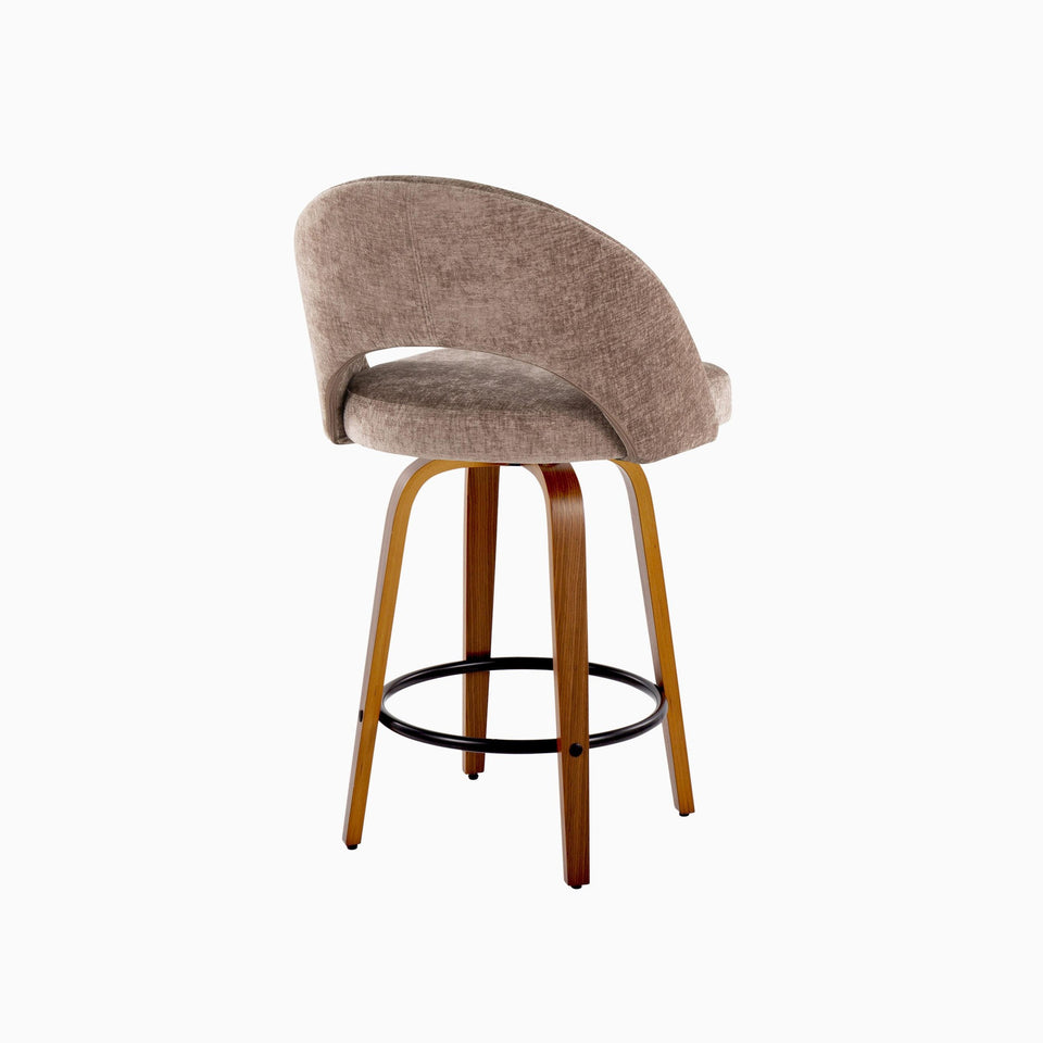 Renee Upholstered 26" Fixed-Height Counter Stool - Set of 2