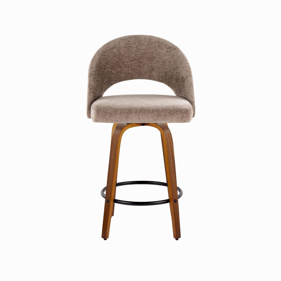 Renee Upholstered 26" Fixed-Height Counter Stool - Set of 2