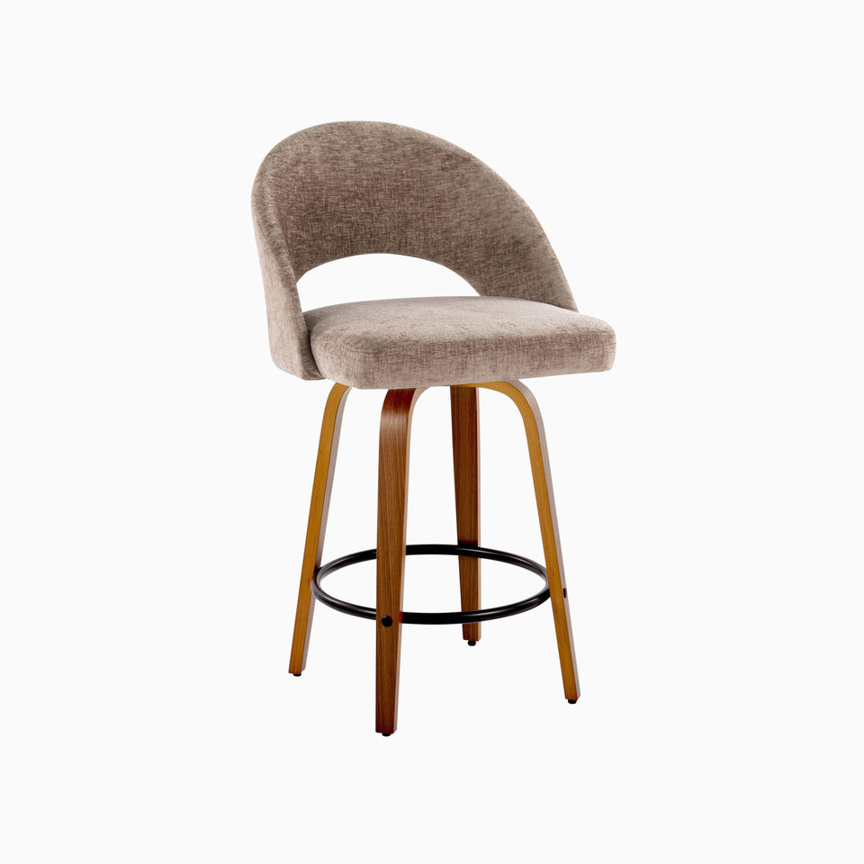 Renee Upholstered 26" Fixed-Height Counter Stool - Set of 2