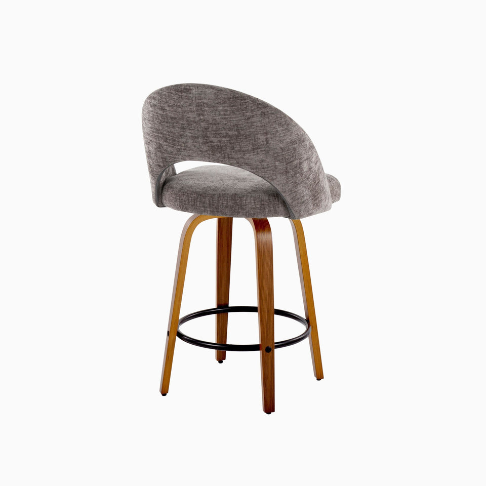 Renee Upholstered 26" Fixed-Height Counter Stool - Set of 2
