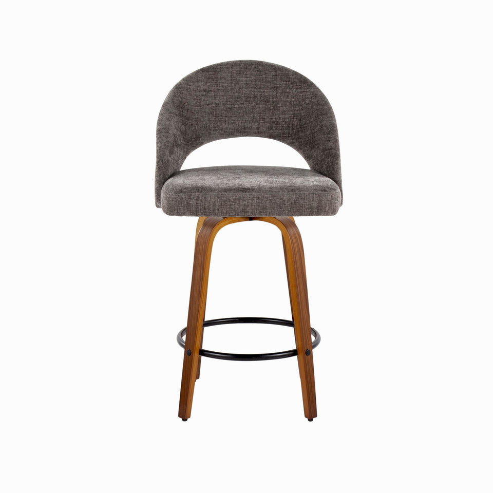 Renee Upholstered 26" Fixed-Height Counter Stool - Set of 2
