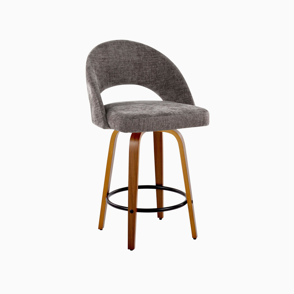 Renee Upholstered 26" Fixed-Height Counter Stool - Set of 2