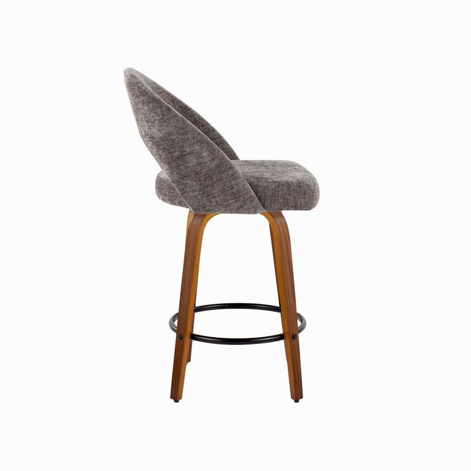 Renee Upholstered 26" Fixed-Height Counter Stool - Set of 2