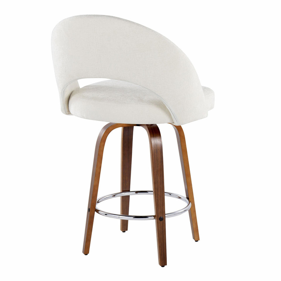 Renee Upholstered 26" Fixed-Height Counter Stool - Set of 2