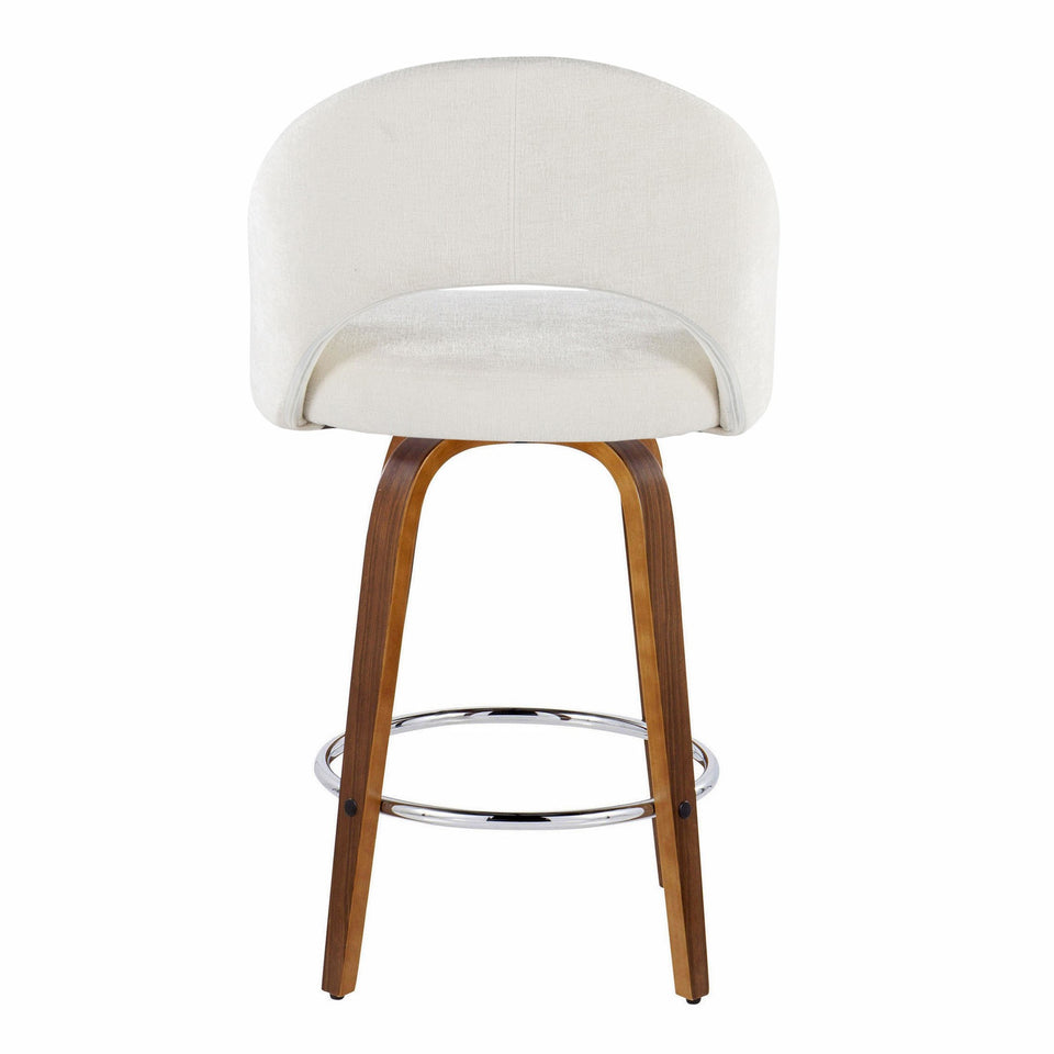 Renee Upholstered 26" Fixed-Height Counter Stool - Set of 2