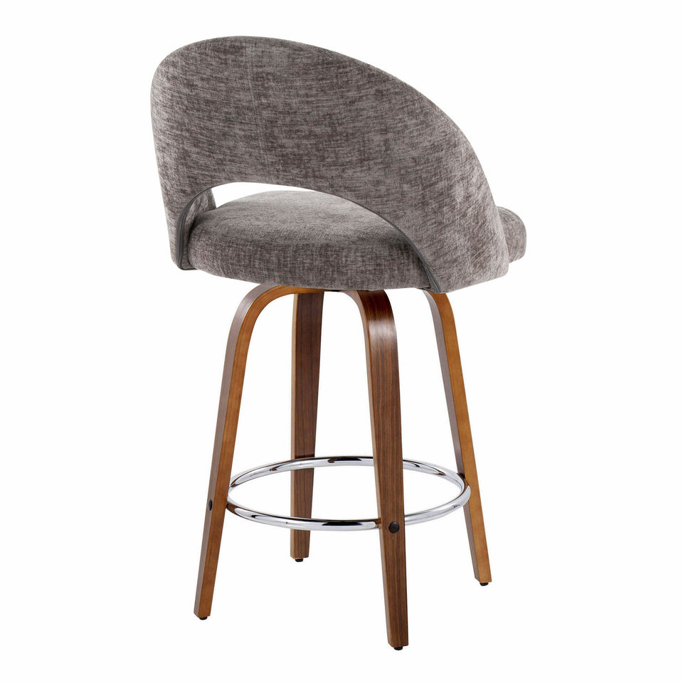 Renee Upholstered 26" Fixed-Height Counter Stool - Set of 2