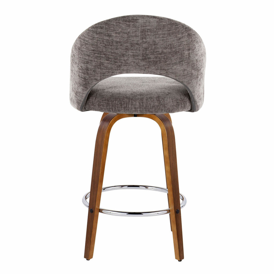 Renee Upholstered 26" Fixed-Height Counter Stool - Set of 2