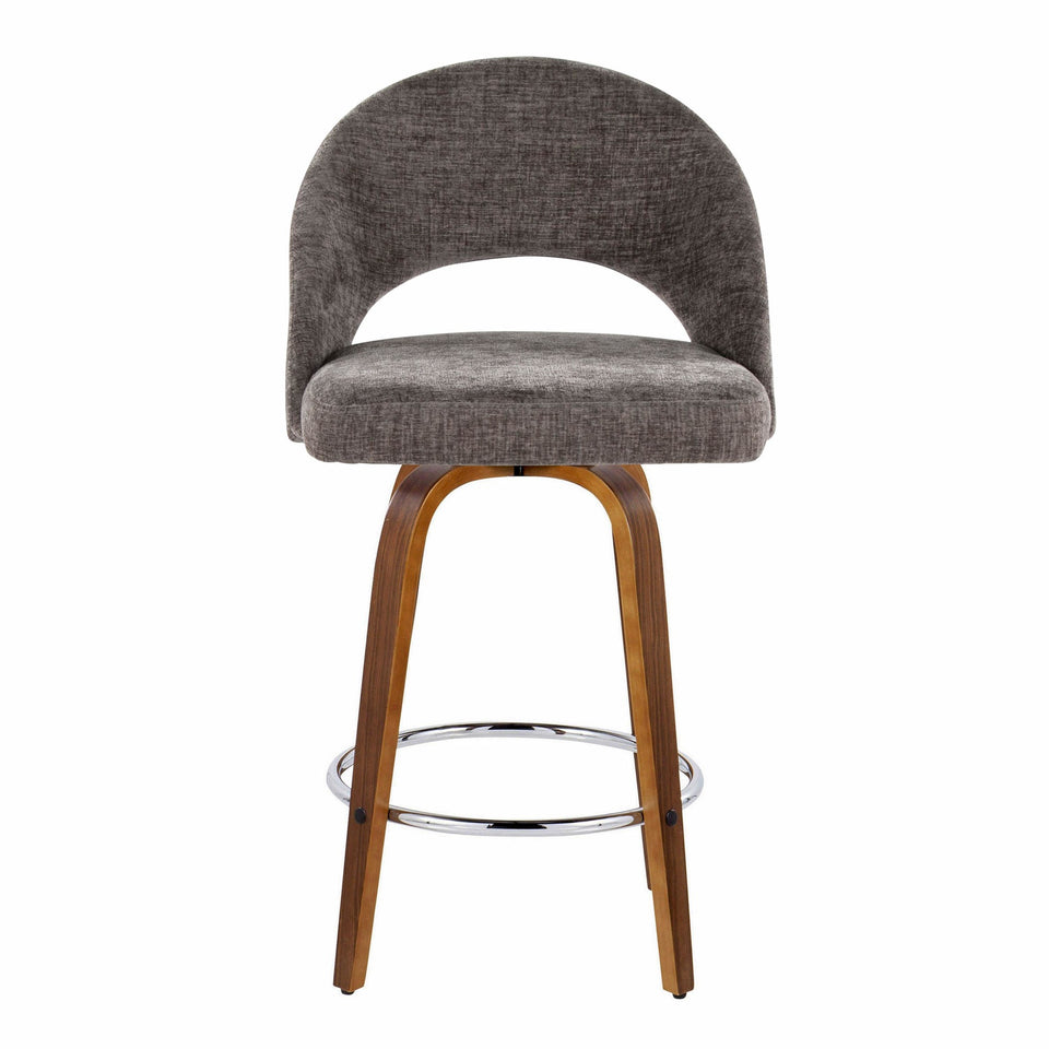 Renee Upholstered 26" Fixed-Height Counter Stool - Set of 2