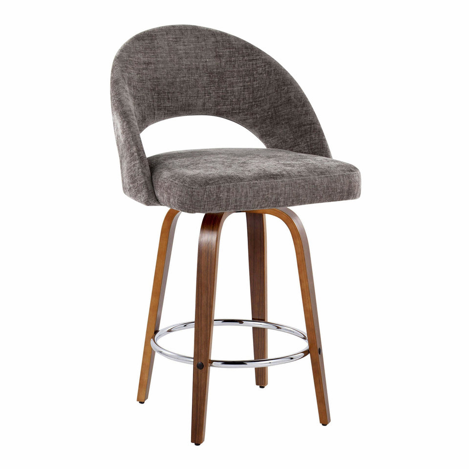 Renee Upholstered 26" Fixed-Height Counter Stool - Set of 2