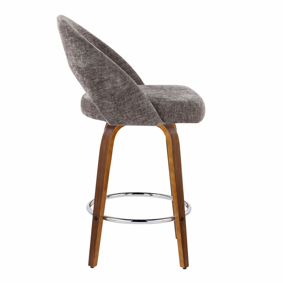 Renee Upholstered 26" Fixed-Height Counter Stool - Set of 2