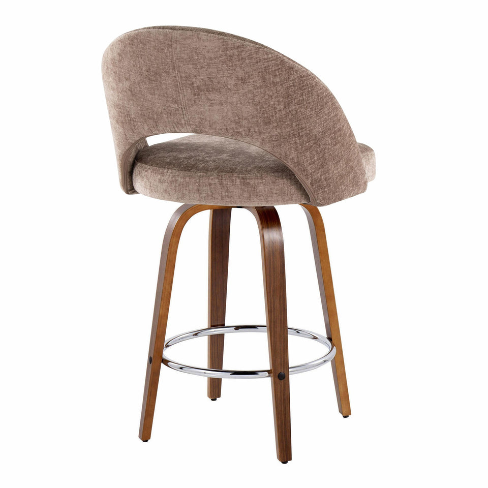 Renee Upholstered 26" Fixed-Height Counter Stool - Set of 2